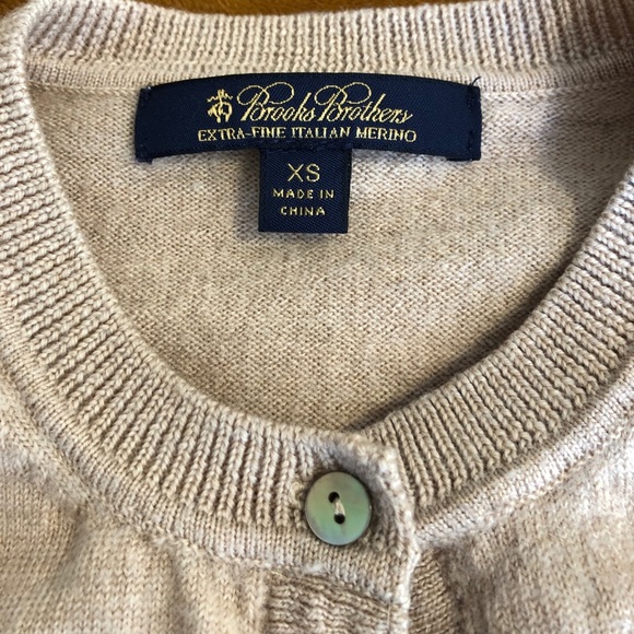Tan Brooks Brothers Cardigan - Picture 2 of 3